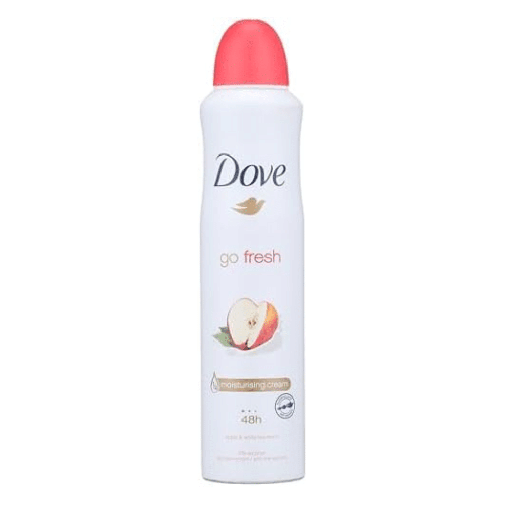 Dove Go Fresh Moisturising Cream Apple & White Tea Scent Body Deodorant Spray
250ml