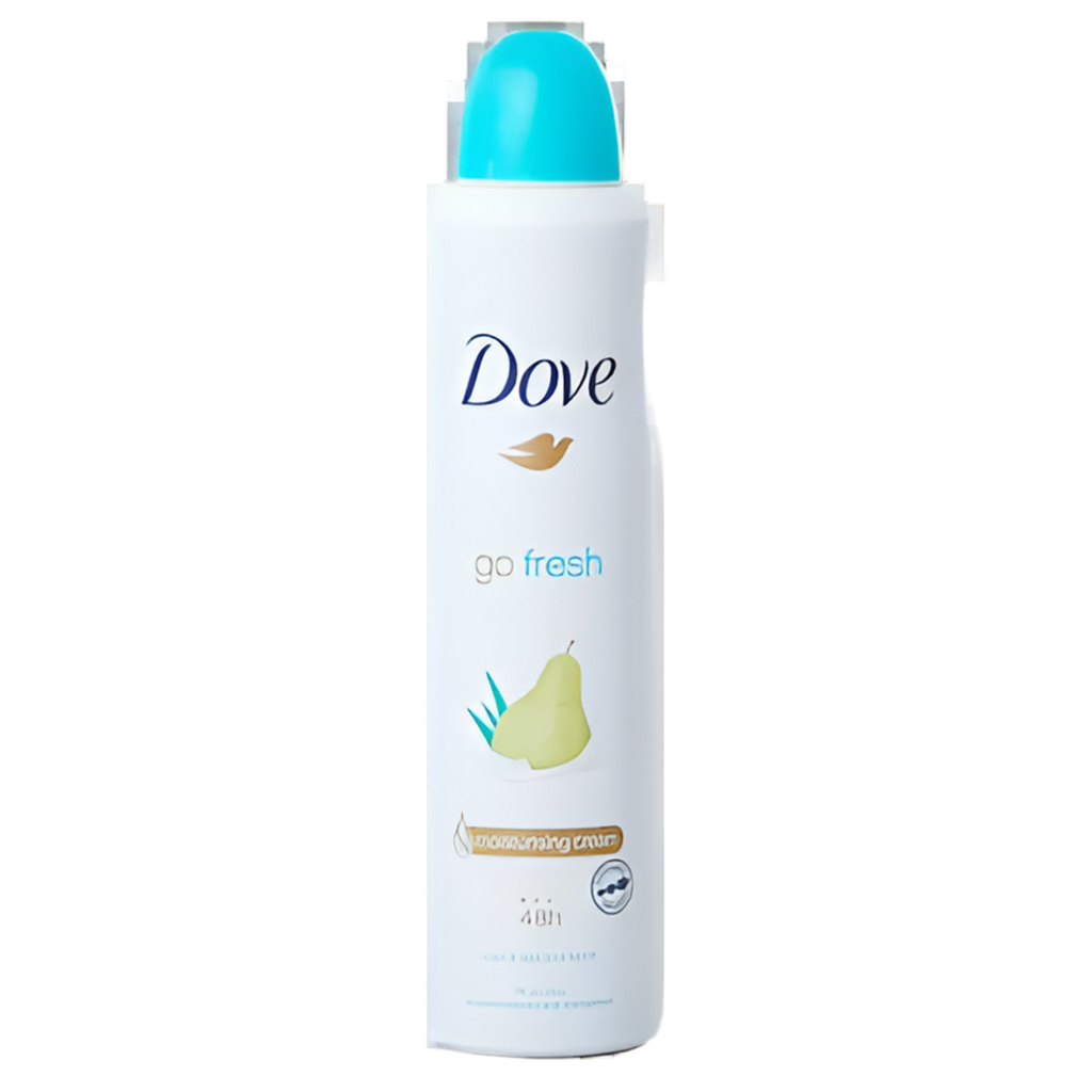 Dove Go Fresh Pear & Aloe
Vera Scent Deodorant Spray
250ml