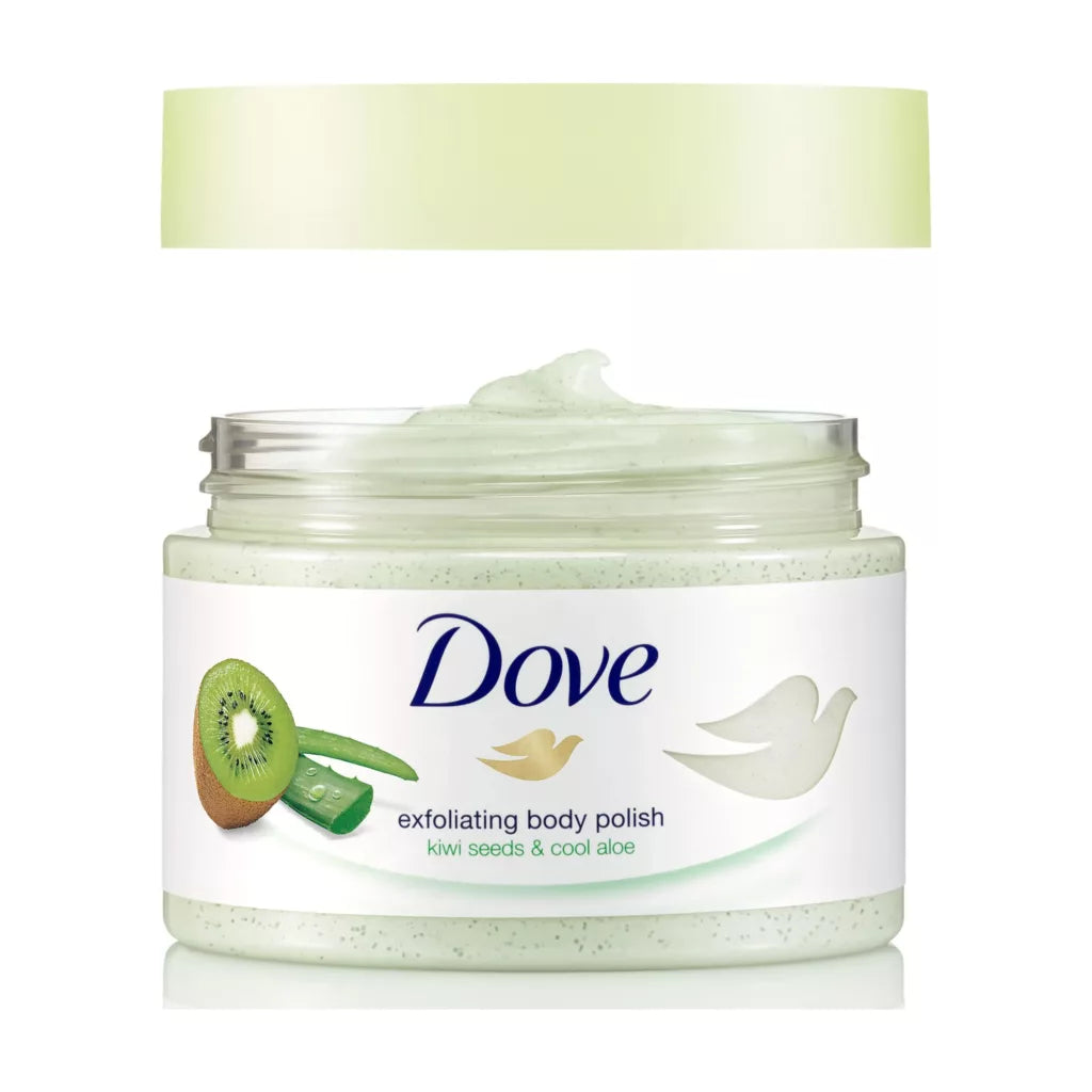 Dove Exfoliating Body Scrub Kiwi Seeds & Cool Aloe Scent 225ml