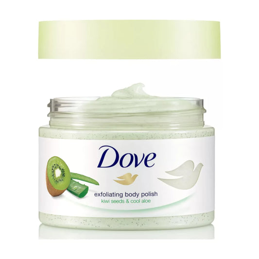 Dove Exfoliating Body Scrub Kiwi Seeds & Cool Aloe Scent 225ml