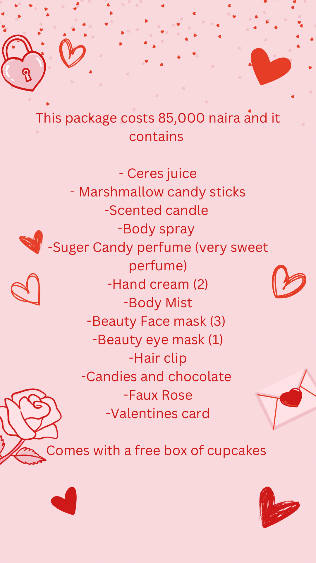 Pink Valentine package for Her