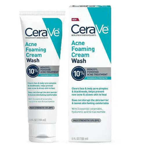 Cerave Acne Foaming Cream 10% Wash 5 Fl Oz/150 ml