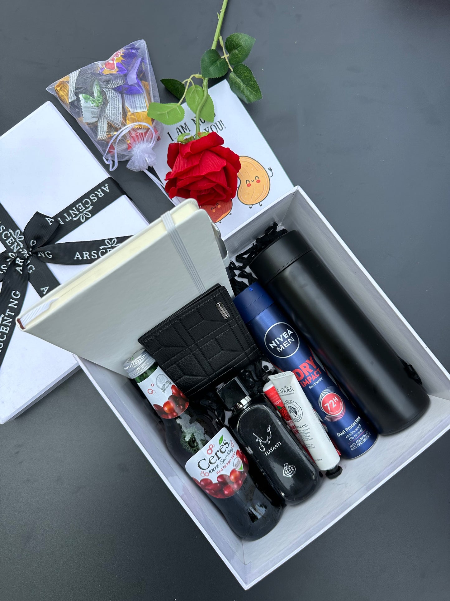 Black & White Valentines Gift Package For Him