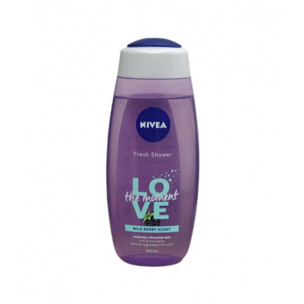 Nivea Fresh Shower Gel Wild
Berry Scent 500ml
