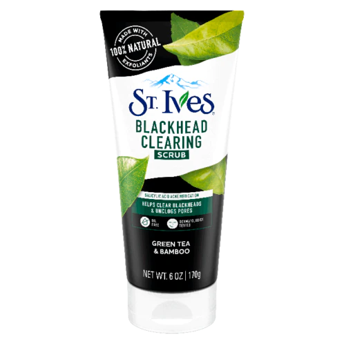 St Ives Blackhead Clearing Green Tea & Bamboo Scrub 170g