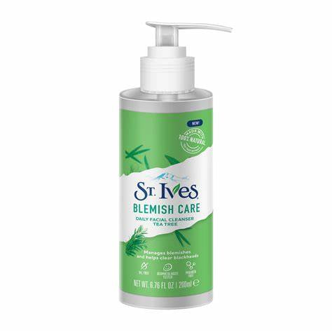 St. Ives Blemish Care Daily Facial Cleanser With Tea Tree Extracts 200Ml
St Ives