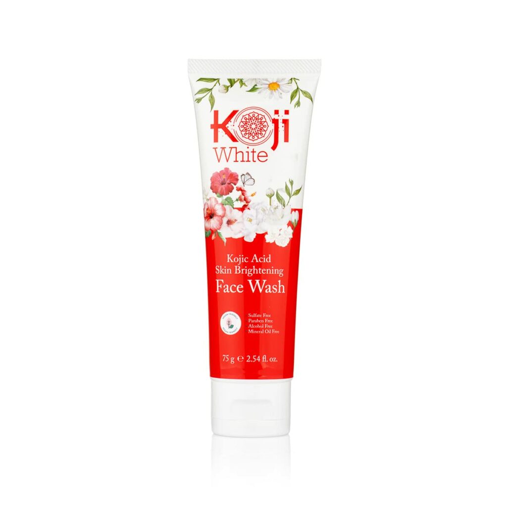 Koji White – Kojic Acid Skin Brightening Face Wash – 1 Tube -2.54fl oz 75g.