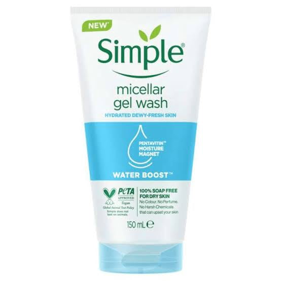 Simple Micellar Gel Facial Wash
150ml