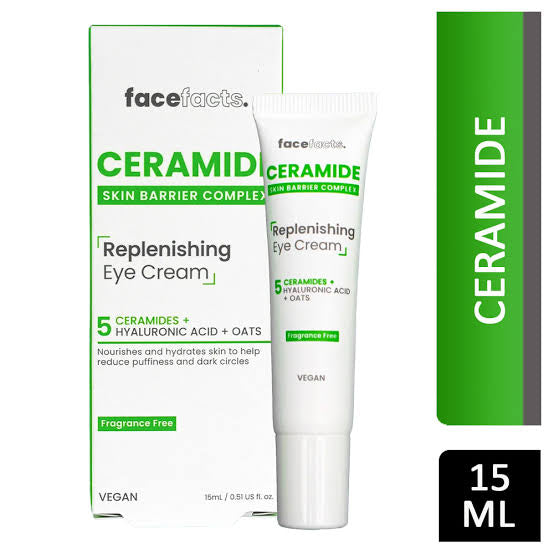 FaceFacts Ceramide Replenishing Eye Cream 15ml