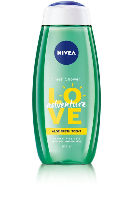 Nivea Fresh Shower Gel Aloe
Fresh Scent 500ml